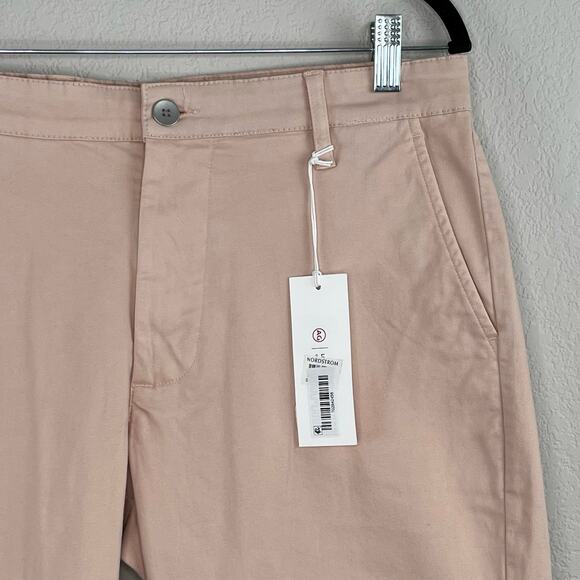 AG Adriano Goldschmied Wanderer Slim Chino Cotton Shorts Vintage Pink 38 NWT - Picture 5 of 15